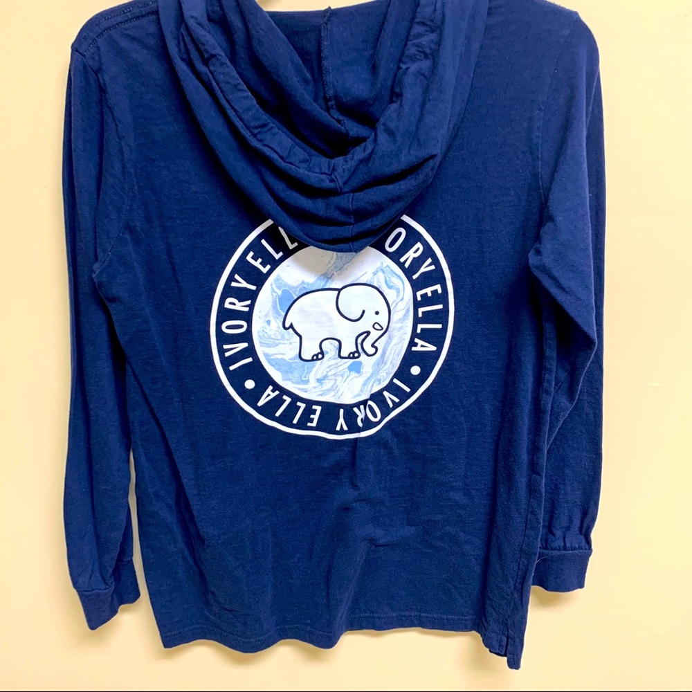 Ivory Ella Navy Hoodie